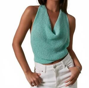 NEW LE LIS lucy top in green
